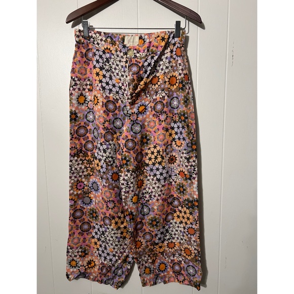 Anthropologie Pants - Anthropologie Multicolor Floral Pants